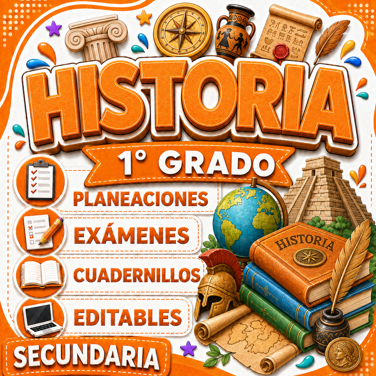 Historia Paquete 1° Grado de Secundaria