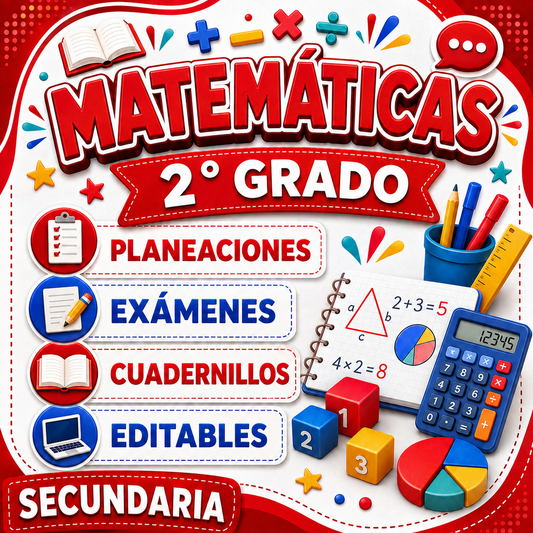 Matemáticas Paquete 2° Grado de Secundaria