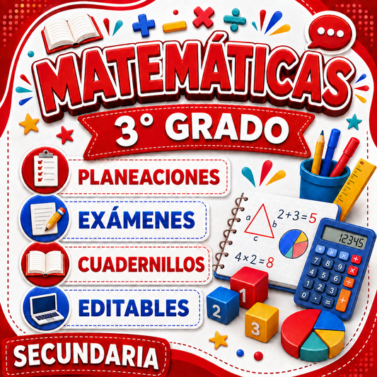 Matemáticas Paquete 3° Grado de Secundaria
