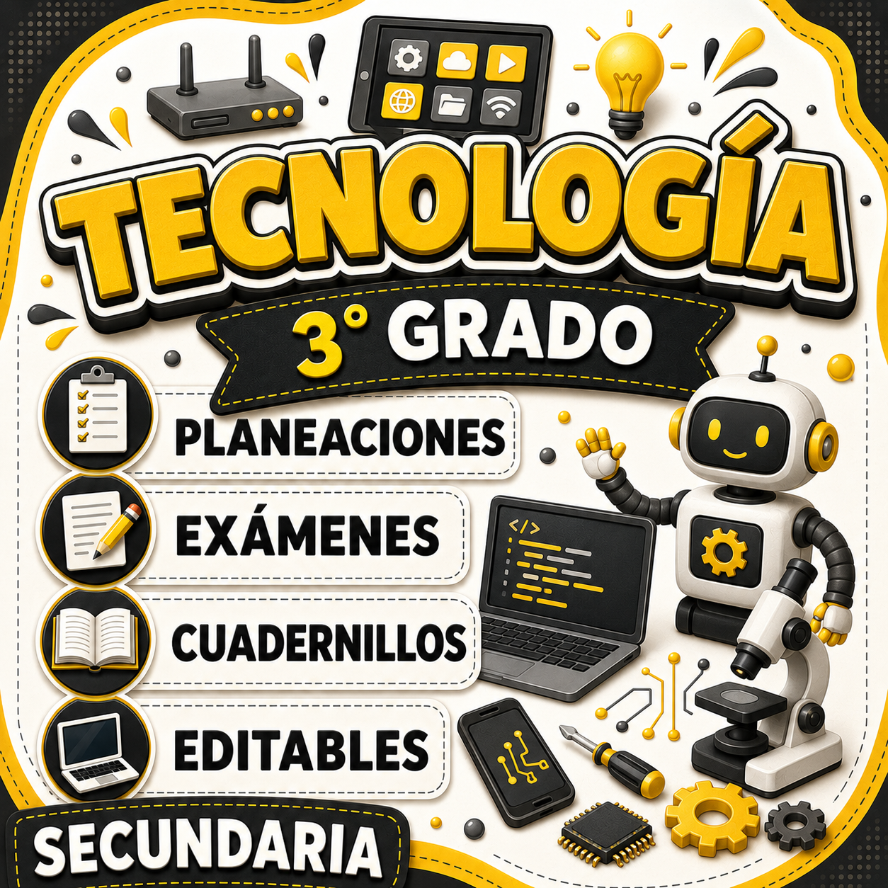 Tecnología Paquete 3° Grado de Secundaria