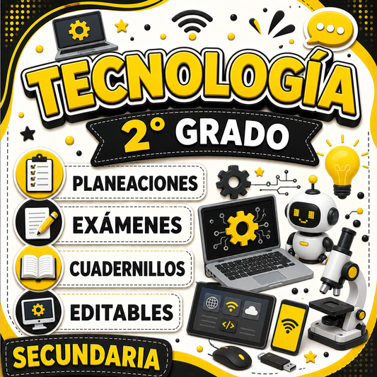 Tecnología Paquete 2° Grado de Secundaria