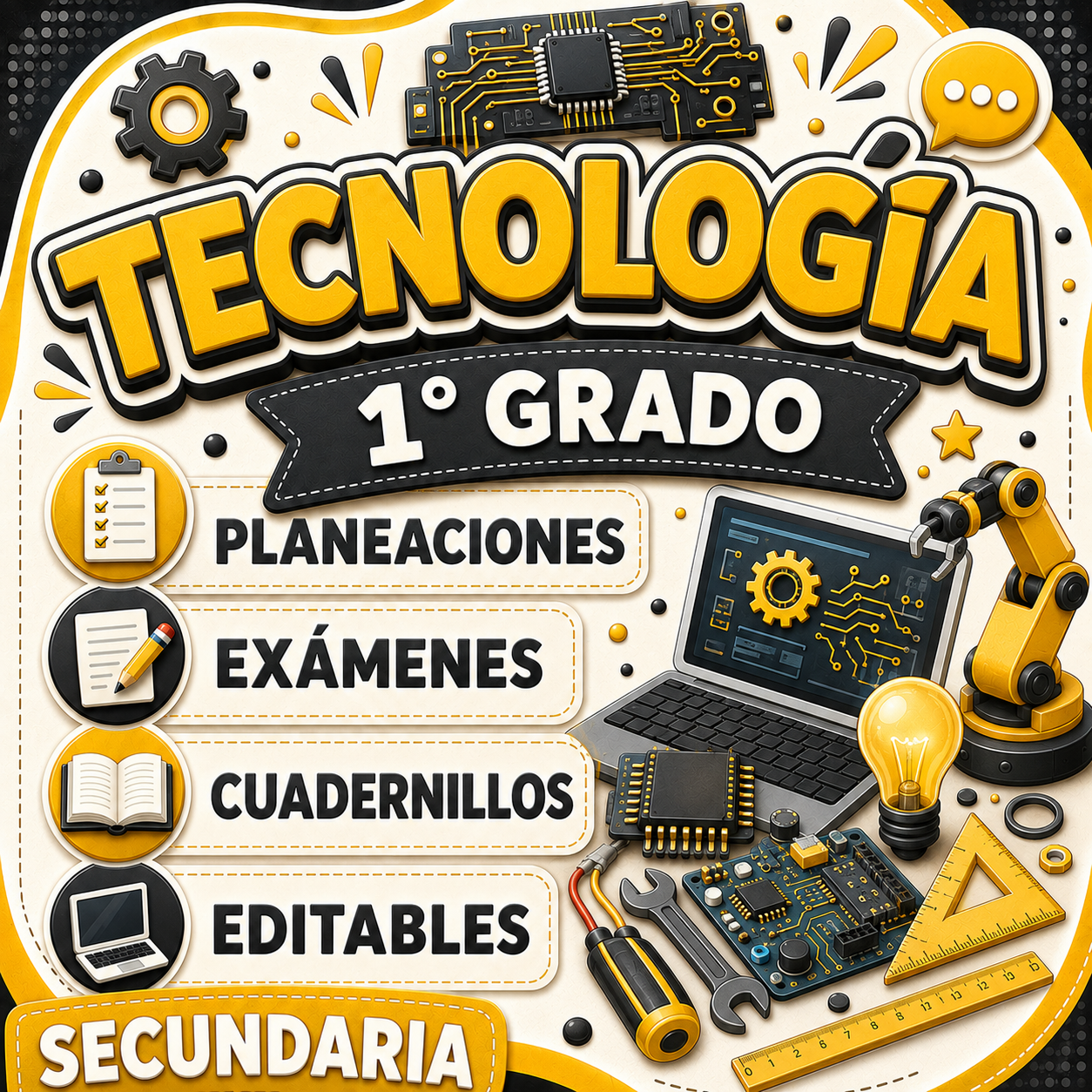 Tecnología Paquete 1° Grado de Secundaria