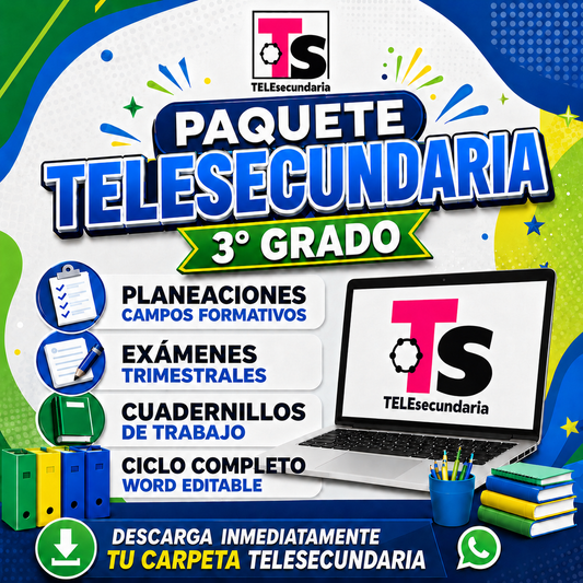 Planeaciones Paquete TELESECUNDARIA 3° Grado