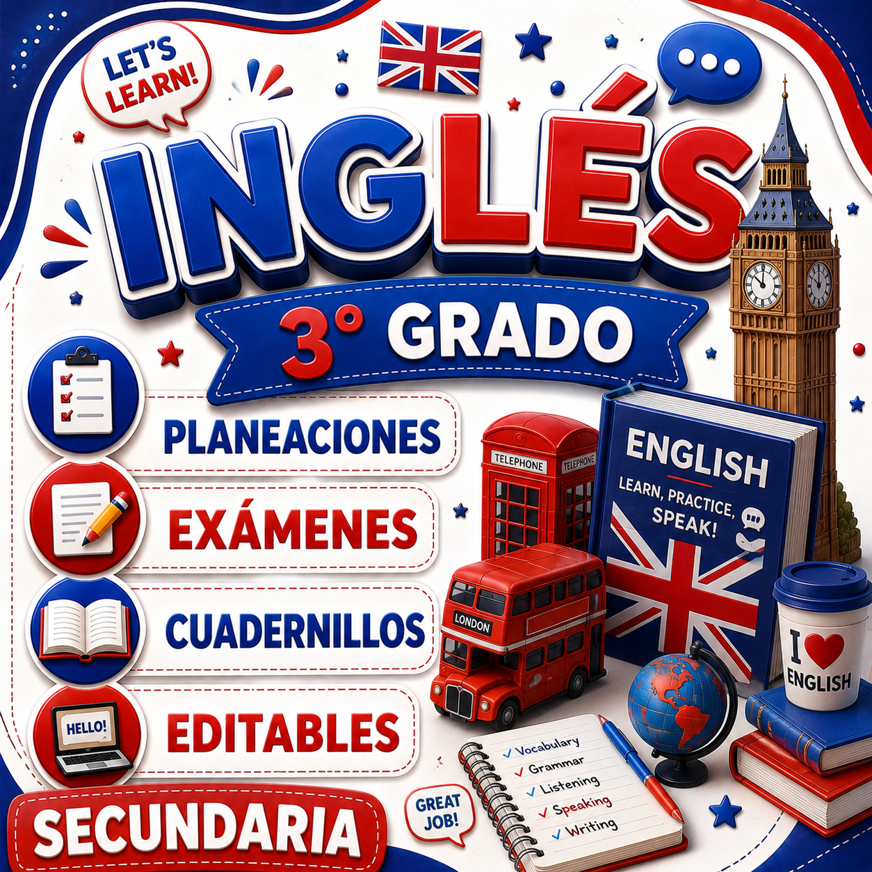 Inglés Paquete 3° Grado de Secundaria