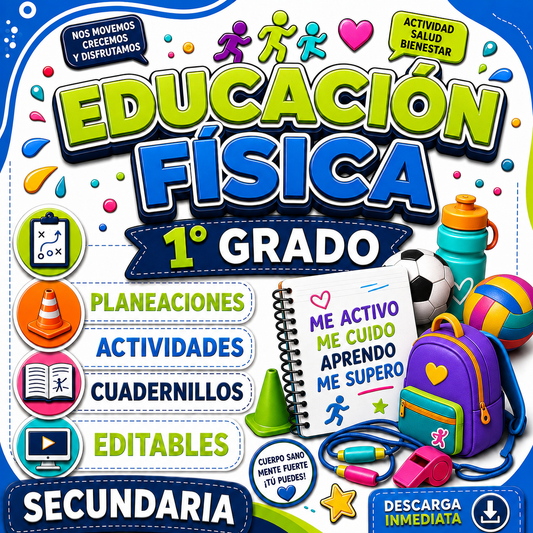 Educación Física Paquete 1° Grado de Secundaria