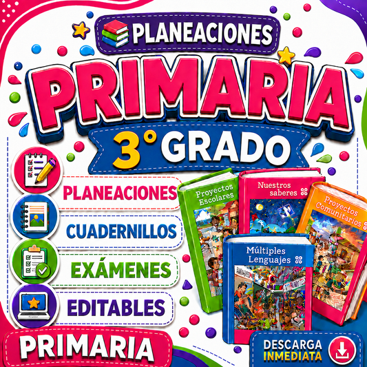 Primaria Paquete NEM 3° Grado (2026 - 2027)