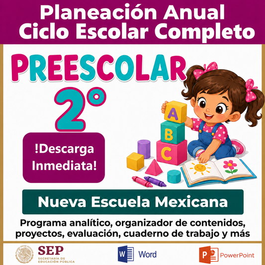Preescolar 3° Grado - Planeación Ciclo Completo