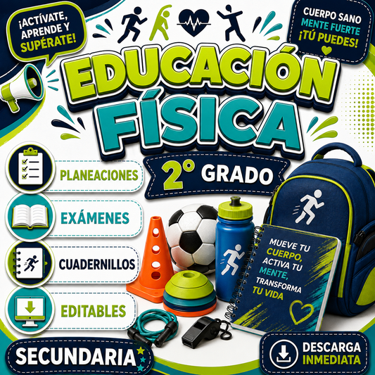 Educación Física Paquete 2° Grado de Secundaria