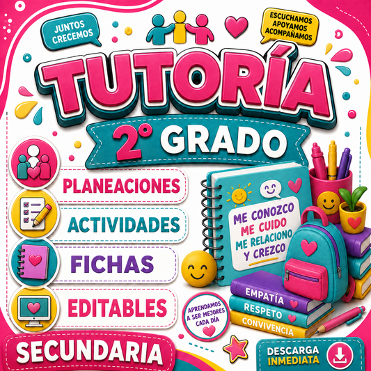 Tutoría y Educación Socioemocional 2° Grado de Secundaria